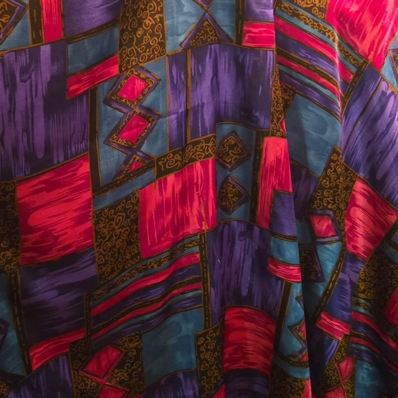 Vintage Winlar Jewel Tone Kaftan - Blue and Purple - Picture 2 of 2